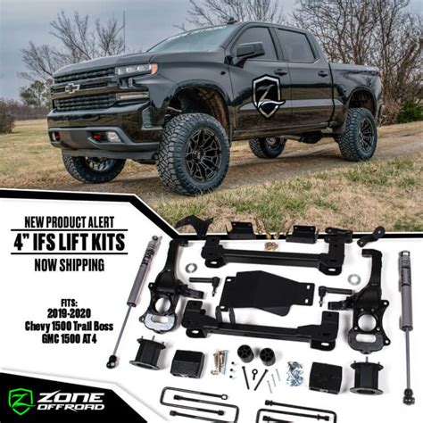 4 Lift Kits For 2019 2020 Chevy 1500 Trail Boss And GMC 1500 AT4 NPA