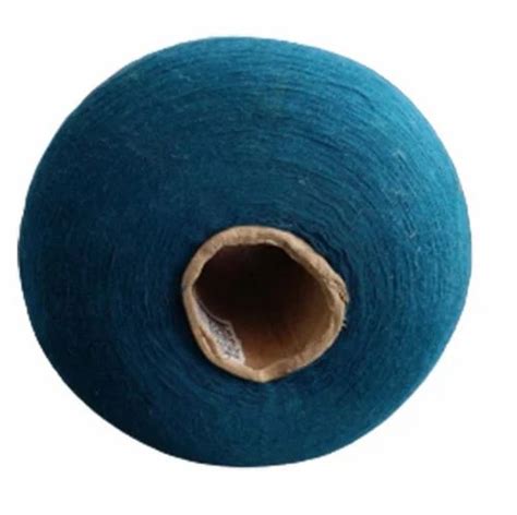 Ring Spun Ply Cyan Blue Polyester Cotton Yarn Count At Rs Kg