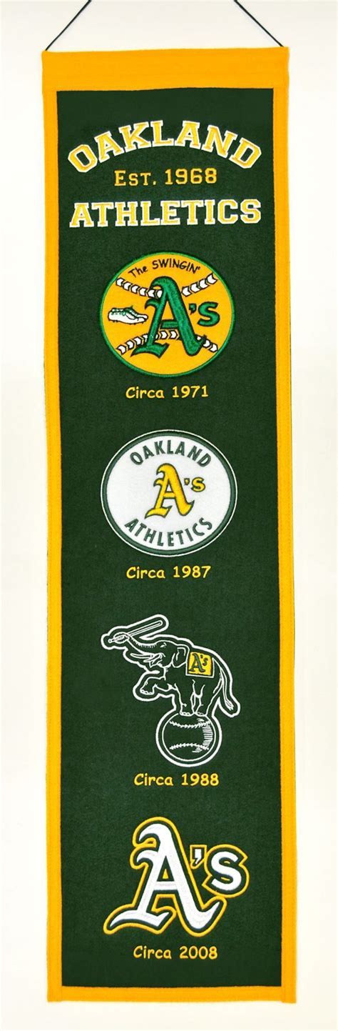 Oakland Athletics Wool Heritage Banner 8x32 Oakland Athletics