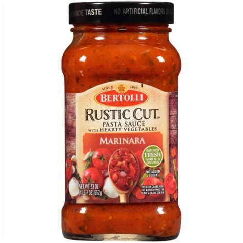 Bertolli Rustic Cut Marinara Pasta Sauce Oz King Soopers