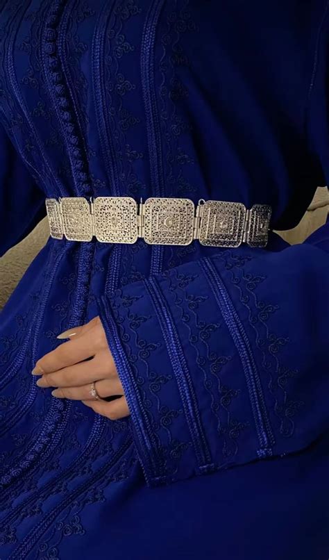 Royal Blue Moroccan Caftan In 2024 Moroccan Kaftan Dress Moroccan