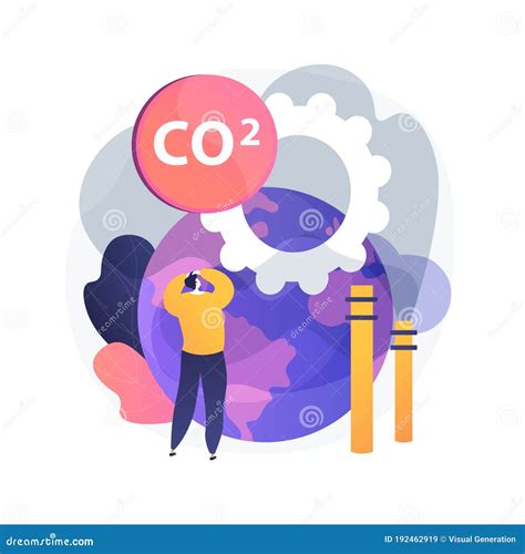 全球co2排放抽象概念矢量图插图 向量例证 插画 包括有 概念 动画片 影响 尾气 隐喻 放射 192462919