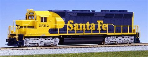 37 1746 Emd Sd45 Santa Fe Blue And Yellow Warbonnet 5596 Ho Scale