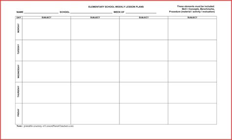 Blank 5 Day Calendar Printable Free Template Calendar Design