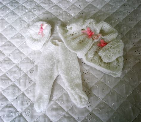 Dolls Clothes Knitting Pattern Lacy Pram Set Pdf For 10 Inch Etsy