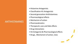 Histamines And Antihistamines Ppt