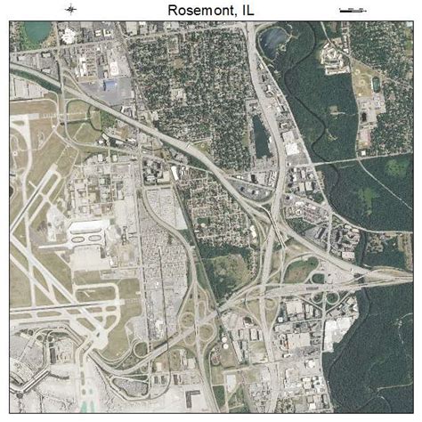 Aerial Photography Map of Rosemont, IL Illinois