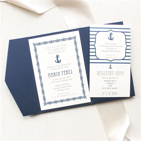 Nautical Boy Baby Shower Invitations | Beacon Lane