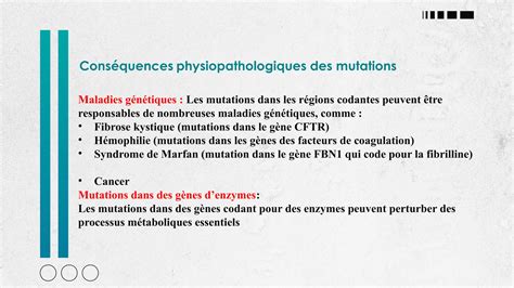 les causes et conséquences des mutations PPT