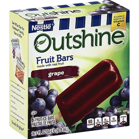 Nestle Outshine Fruit Bars Grape - 6 CT | Frozen Foods | Pruett's Food