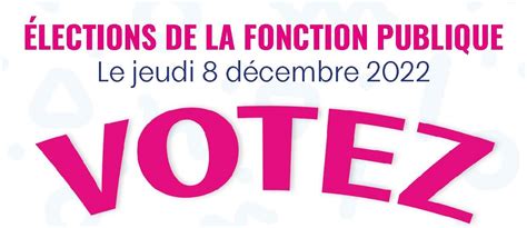 Poster Votez CFTC 8 Décembre 2022 Syndicat CFTC Santé Sociaux