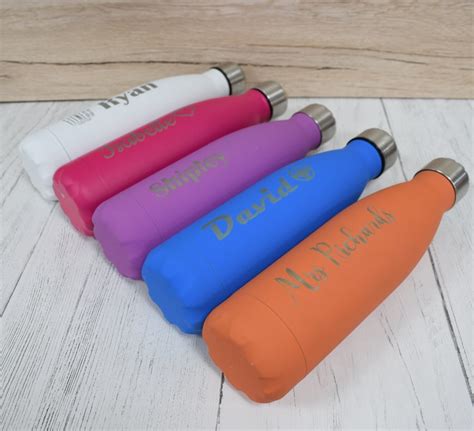 Personalised Water Bottle Engraved Ml Water Bottle Etsy