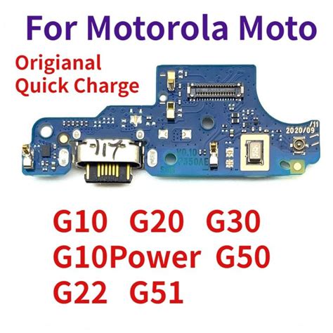 For Motorola Moto G10 G20 G30 Power G50 G22 G51 New Usb Charging Board