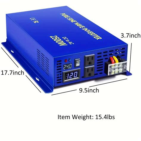 2500 Sine Wave Inverter 24v To 110v 120v Ac With Wireless Remote Switch 5000 Watt Power Inverter