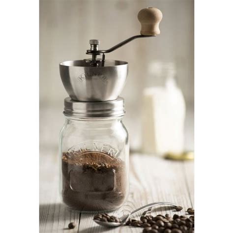 Kilner Kaffeem Hle Mit Drehkurbel Und Glas Set Piccantino