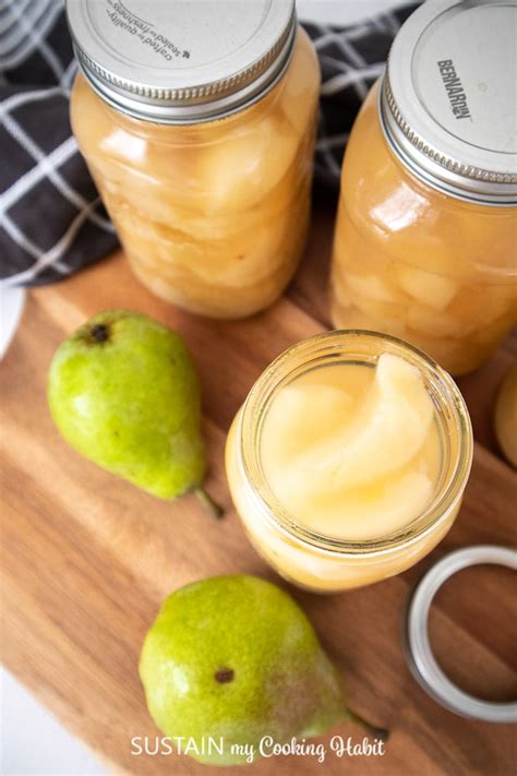 Canning Pears With Reduced Sugar Sustain My Cooking Habit