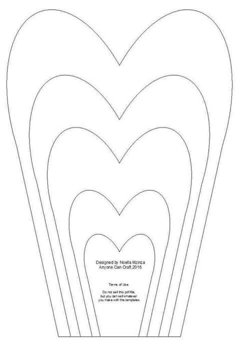 Plantillas Petalos Para Imprimir Moldes De Flores De Papel