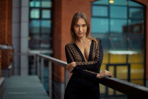 Fondos De Pantalla Mujer Modelo Profundidad De Campo Vestido Negro