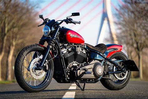 Thunderbike Red Shooter Harley Davidson Street Bob FXBB Umbau