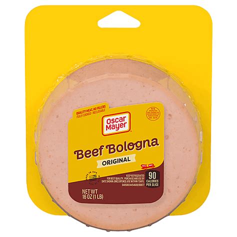 Oscar Mayer Beef Bologna Original 16 Oz Packaged Hot Dogs Sausages