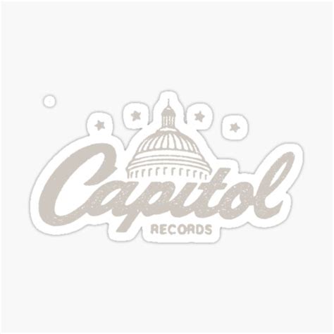 "Capitol Records T-ShirtCapitol Records 45 label logo " Sticker for ...