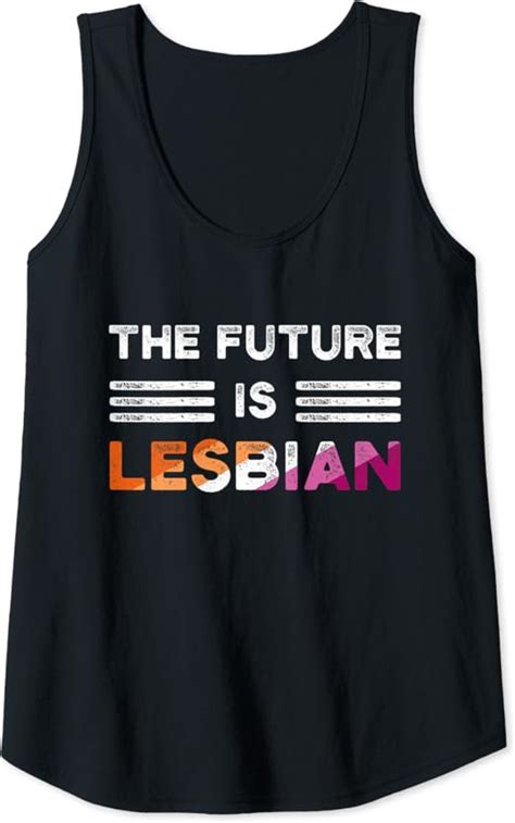 Womens The Future Is Lesbian Gay Pride Lesbian Tank Top