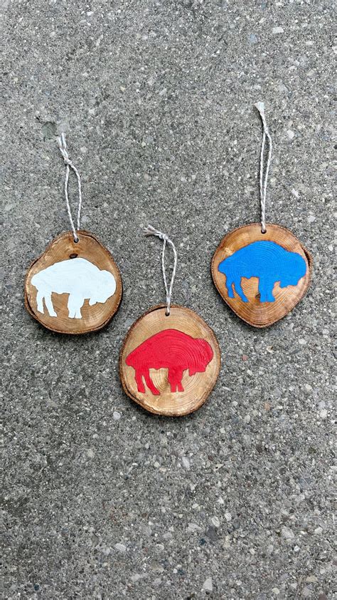 Buffalo Bills Christmas Ornament: Standing Buffalo Buffalowoodgoods - Etsy