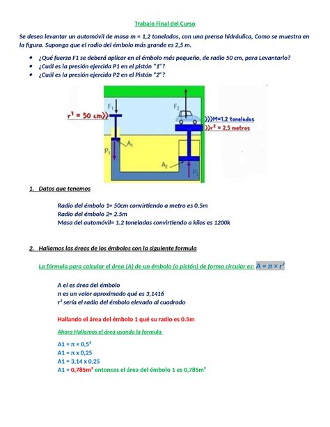 Entregable 2 física y química Trabajo Final del Curso Se desea