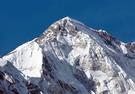 Mount Cho Oyu Nepal Himalayas Mountains Stock Image Image Of Nepali