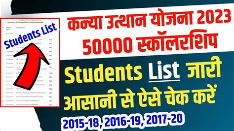 Kanya Utthan Yojana Bihar Online Graduation Pass Apply