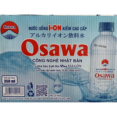 Nước ion Kiềm Osawa 350ml - Thùng 24 Chai | Shopee Việt Nam