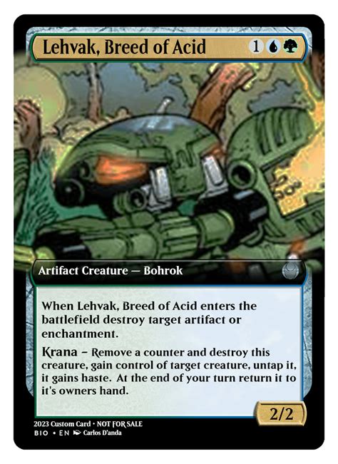 Part Two Of My Revamped Custom Bohrok Magic The Gathering Cards This