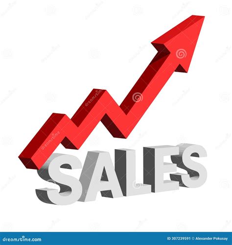 Red Arrow Up Increasing Sales Vector Illustration Stock Vector