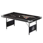 Hathaway Fairmont Ft Portable Pool Table Red Bg The Home Depot