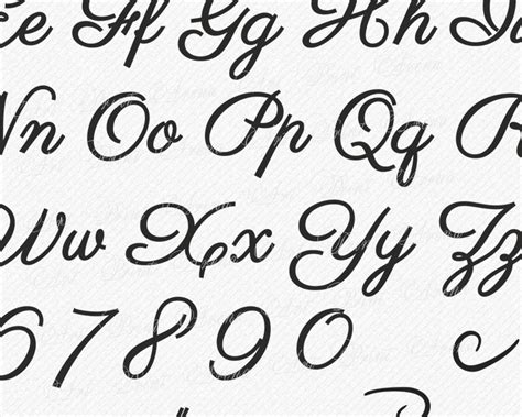 Svg Fonts Svg Font Whit Swirls Swirly Cricut Font Silhouette Etsy