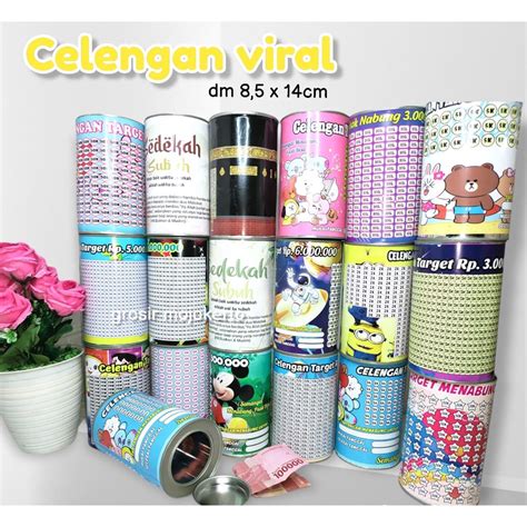 Jual Celengan Target Celengan Viral Celengan Unik Full Kaleng Ya