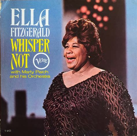 Ella Fitzgerald With Marty Paich And His Orchestra Whisper Not