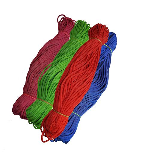 Buy Happycraft Set of 4 Nylon 2mm Macrame Cord (60 Meters Each Cord) 6 ...