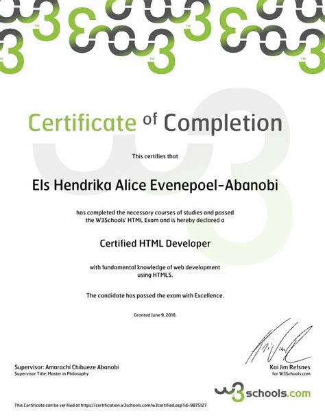 Pdf Certificate Completion Sitesettcertificate Of Completionthis Certifies That Els Hendrika