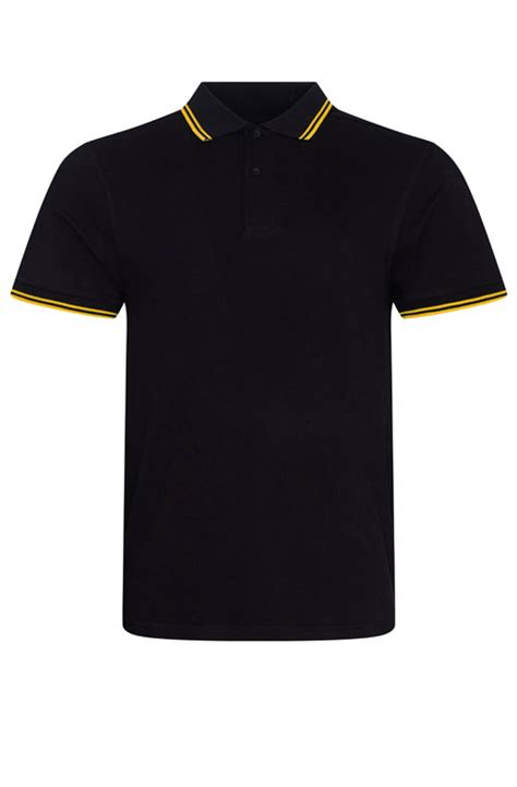 Awdis Stretch Tipped Piqué Polo Shirt Customised At A4 Apparel