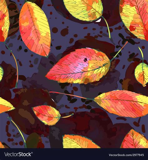 Autumn leaf background Royalty Free Vector Image