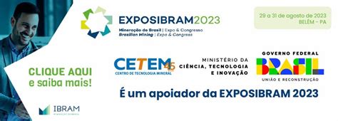 Arte Da Participacao Do Cetem Na Exposibram Homepage Centro