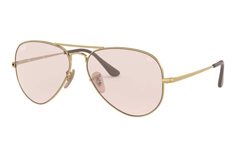 Herren Verspiegelte Sonnenbrillen Ray Ban AVIATOR METAL II 0RB3689