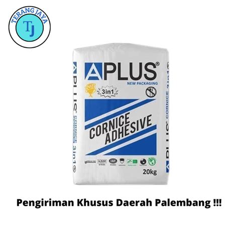 jual cornice adhesive aplus kg cornes cornis compound gypsum kompon