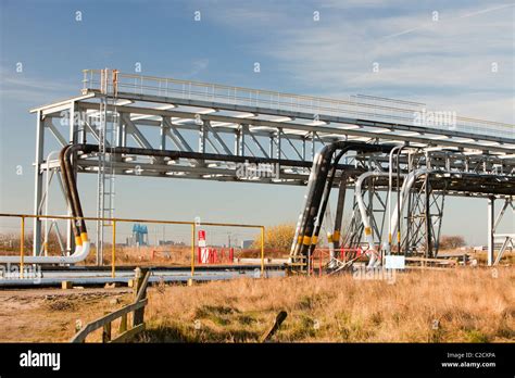 Pipelines To A Petrochemical Plant At Seal Sands On Teeside North East