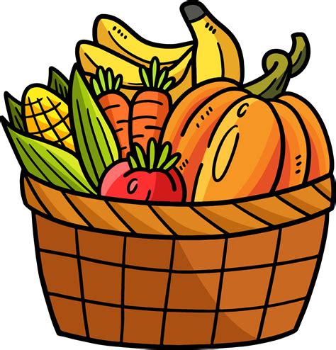 Verduras En La Cesta Cartoon Color Clipart Vector En Vecteezy The