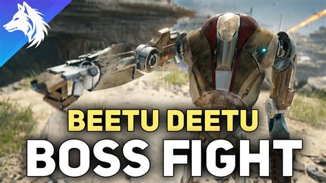 Beetu Deetu Legendary Enemy Boss Fight Star Wars Jedi Survivor Youtube