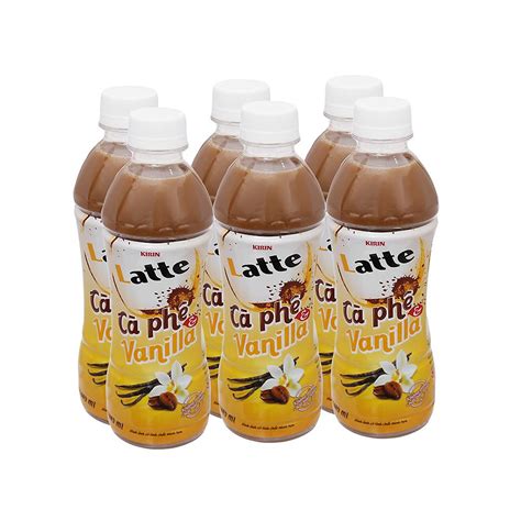 Lốc 6 Chai Trà Sữa Kirin Latte Cà Phê Và Vanilla 345ml Tiki