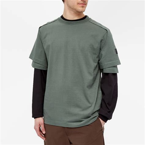 AFFXWRKS Dual Sleeve T Shirt Field Green END