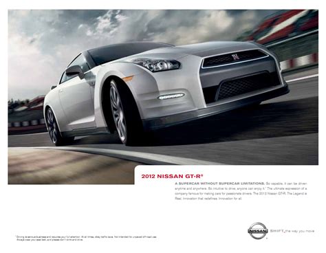 Nissan Gt R E Brochure Gtr